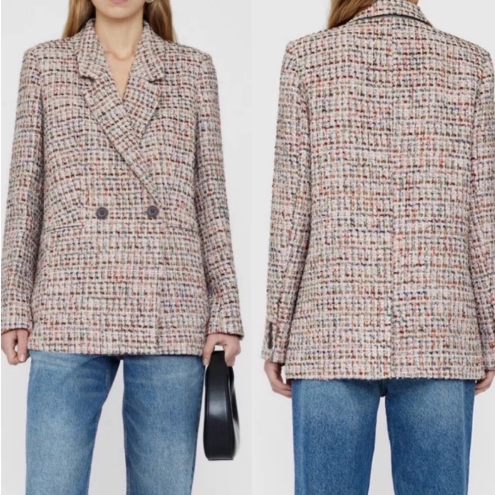 Anine Bing Diana Tweed Blazer